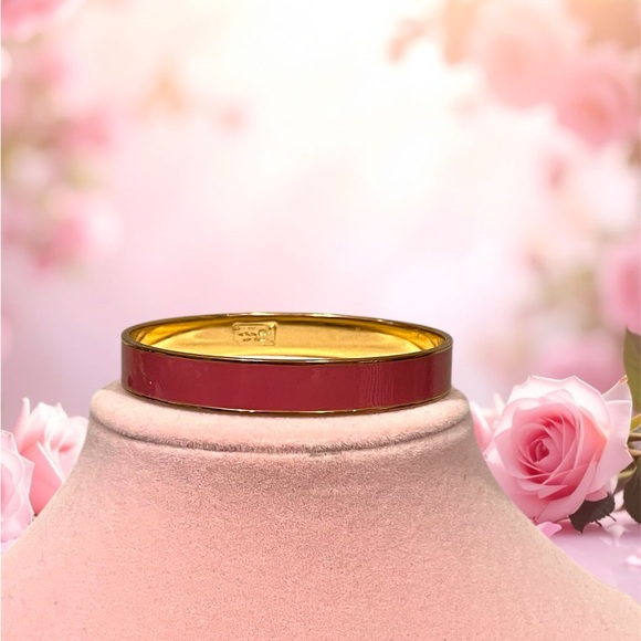 Kate Spade Tickled Pink Enamel Bangle Bracelet - Picture 2 of 4